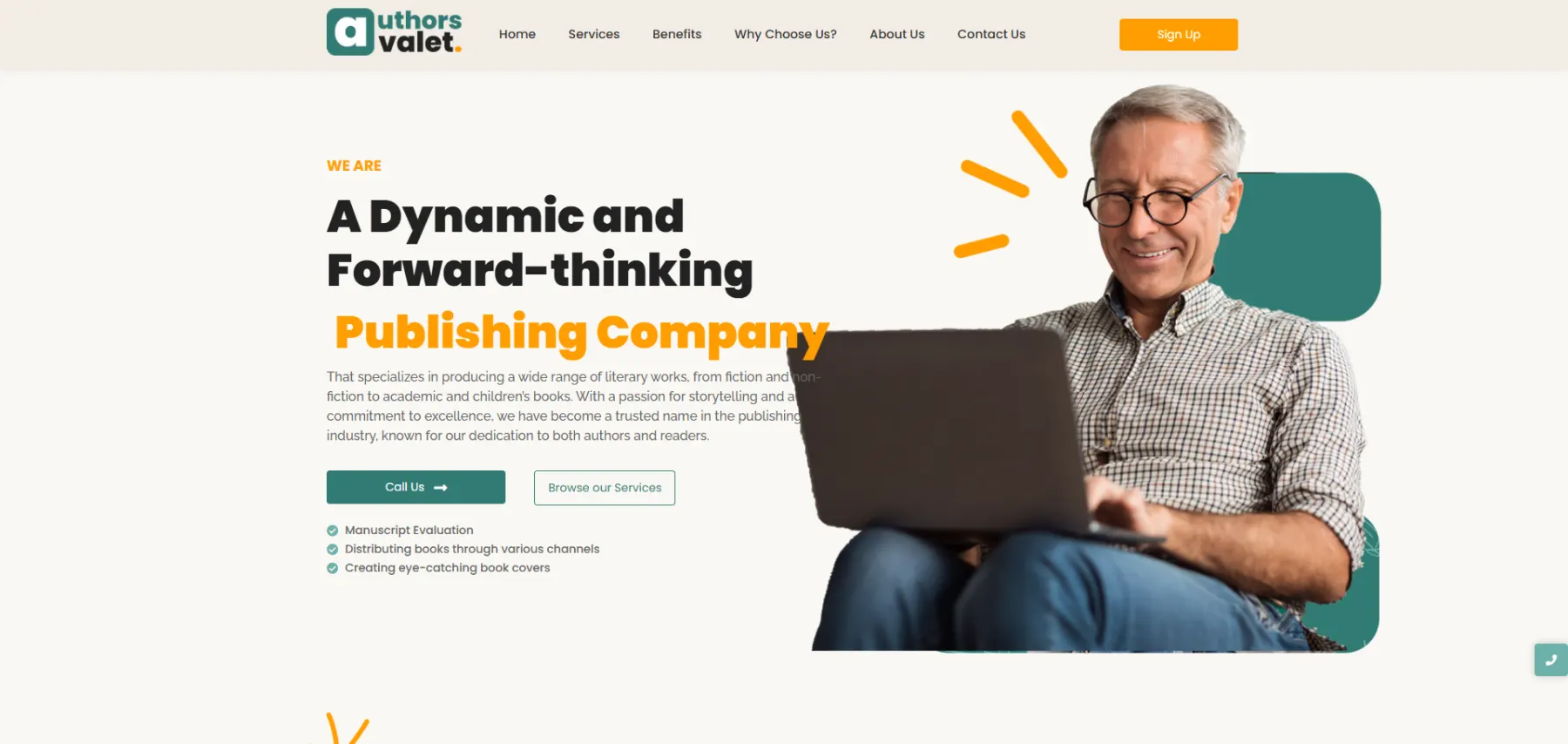 Authors Valet – At Author Valet, we are passionate about the writte website screenshot