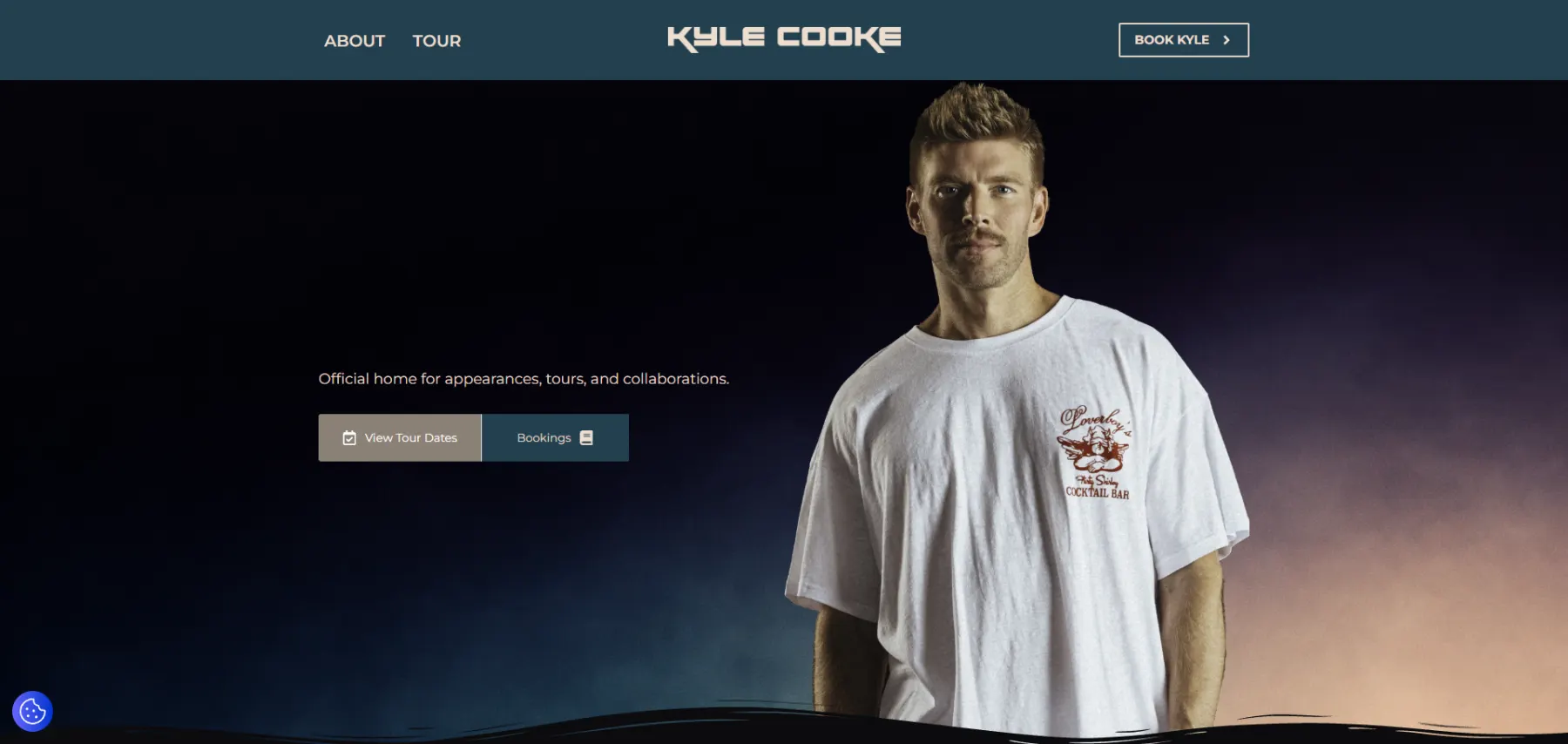 Kyle Cooke Official website screenshot
