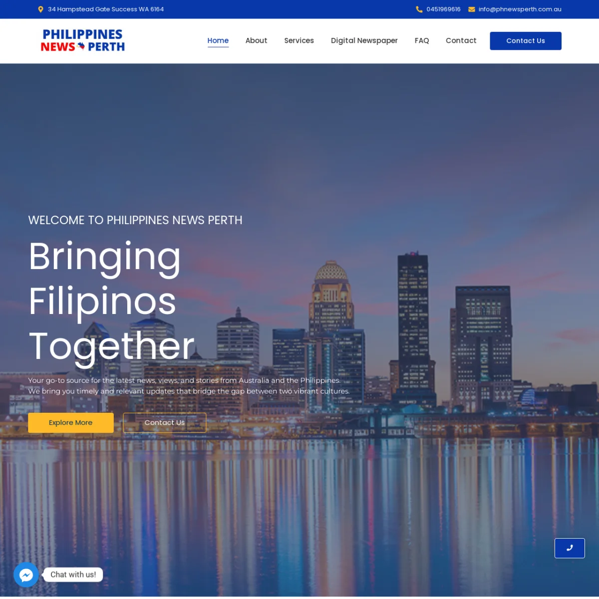 PH News Perth website screenshot